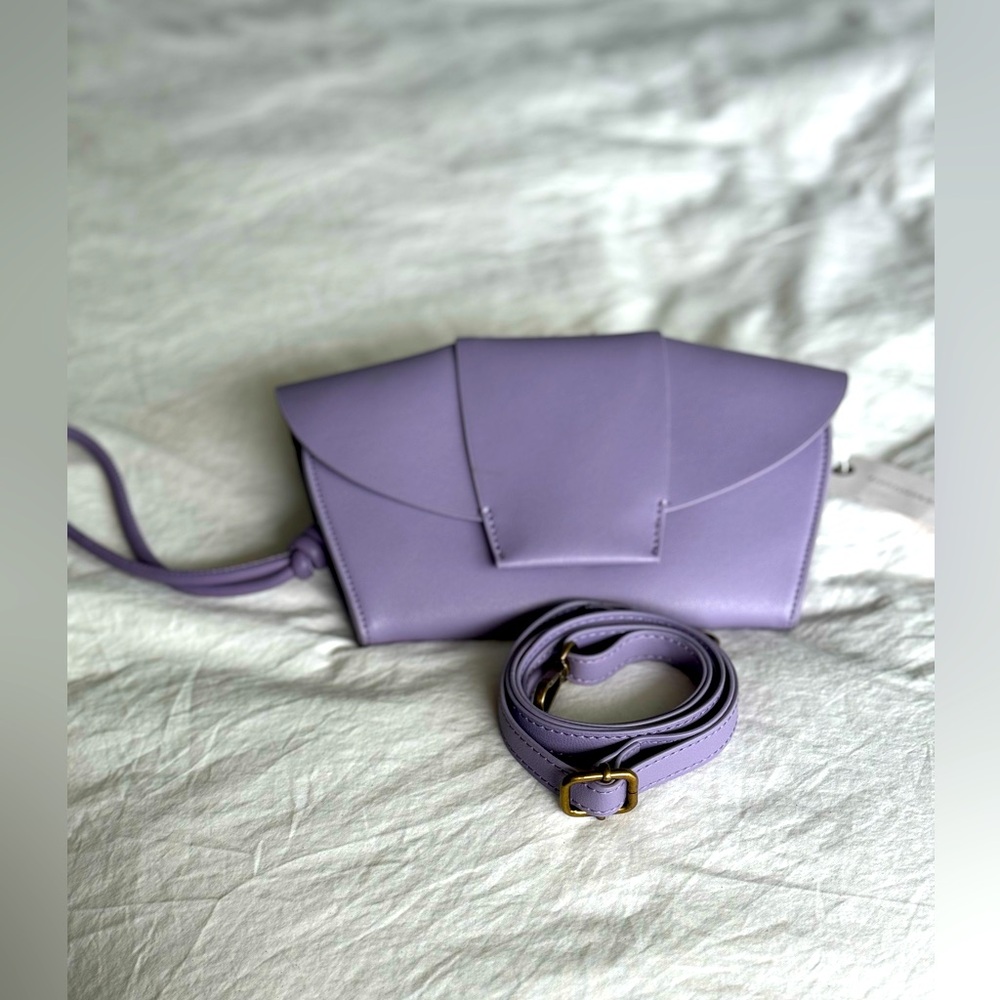 Anthropologie NWT Lavender Clutch/Crossbody Purse